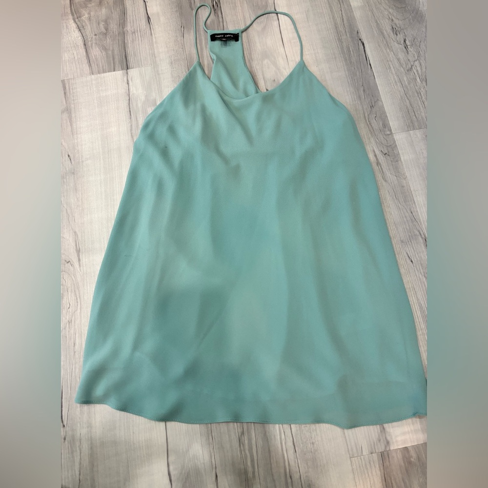 Naked Zebra Mint Green Halter Top